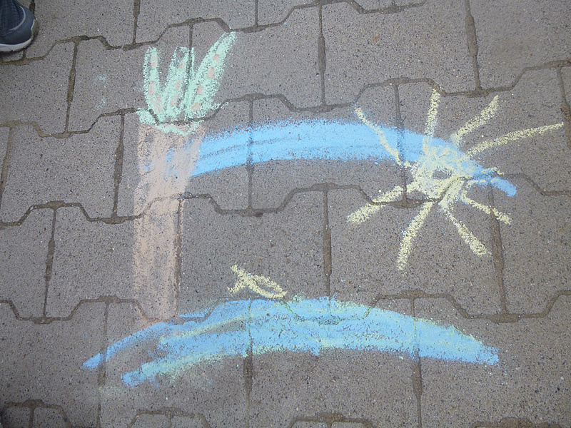 Kreidezeichnung